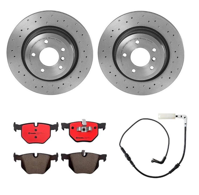 BMW Brembo Brake Kit - Pads and Rotors Rear (336mm) (Xtra) (Ceramic) 34356789445 - Brembo 2818737KIT